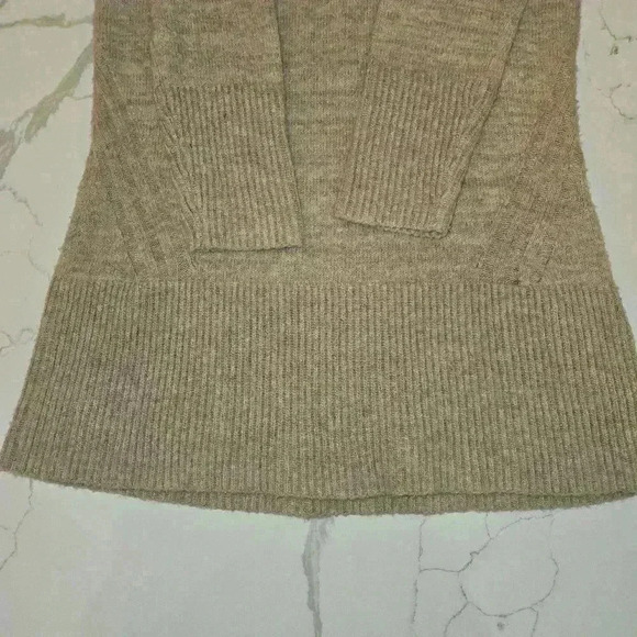Anthropologie Cowl Neck Sweater Dress Tan Brown Size XS - Picture 5 of 9